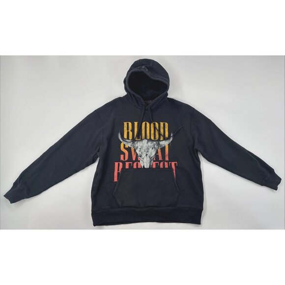 Under Armour Mens XL Project Rock Blood Sweat Respect Hoodie Heavyweight Black - Picture 1 of 14